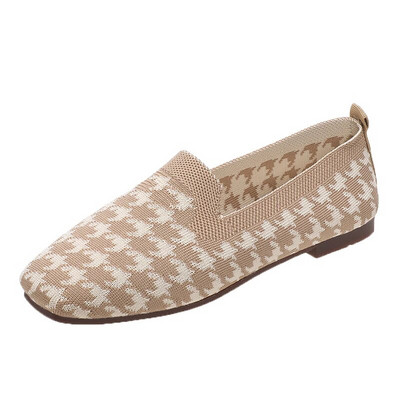 Ženske mokasine Pletene natikače Proljetne ravne mokasine Ženske široke kroje Zapatos De Mujer