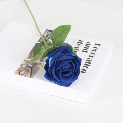 1/3/5 tk Kunstlillede kimp Punane siidist võltsroosi lill pulmadeks Kodu lauakaunistus Jõulud sõbrapäeva kingitused