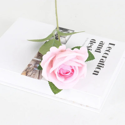 1/3/5 tk Kunstlillede kimp Punane siidist võltsroosi lill pulmadeks Kodu lauakaunistus Jõulud sõbrapäeva kingitused