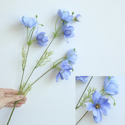 YO CHO 3 κλαδιά Τεχνητά λουλούδια Coreopsis για την Πρωτοχρονιά Διακόσμηση Γάμου Σπίτι Fake Flore Επιτραπέζιο Βάζο DIY Silk Galsang Flower