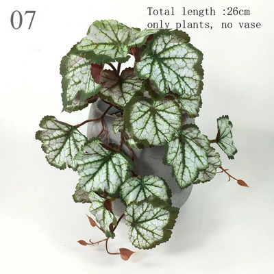 1 gab. Mākslīgais augs zaļo diļļu ziedu rotangpalmas lapu ballīte Mājas dekors Bruņurupuča lapu kāzu festivāla dekorēšana viltoti ziedi