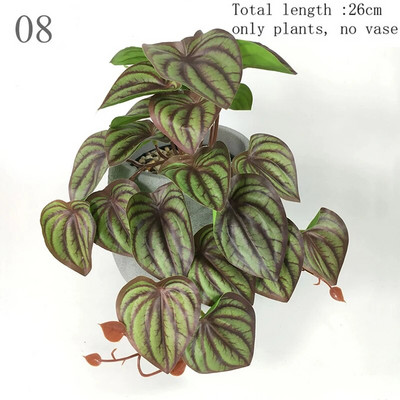 1 gab. Mākslīgais augs zaļo diļļu ziedu rotangpalmas lapu ballīte Mājas dekors Bruņurupuča lapu kāzu festivāla dekorēšana viltoti ziedi