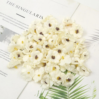 Daudzkrāsains 3 cm jasmīna ziedu galviņa Mini mākslīgie margrietiņu ziedi kāzu mājas dekorēšanai Ziemassvētku vainags Scrapbooking Amatniecība