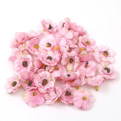 Daudzkrāsains 3 cm jasmīna ziedu galviņa Mini mākslīgie margrietiņu ziedi kāzu mājas dekorēšanai Ziemassvētku vainags Scrapbooking Amatniecība