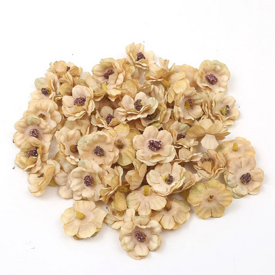 Daudzkrāsains 3 cm jasmīna ziedu galviņa Mini mākslīgie margrietiņu ziedi kāzu mājas dekorēšanai Ziemassvētku vainags Scrapbooking Amatniecība