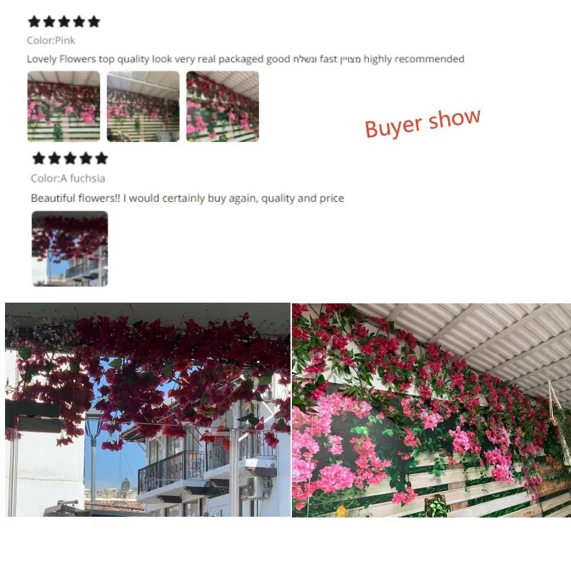 Simulacija cvjetanja šljive 78cm Bougainvillea Svila Lažni umjetni cvijet Vjenčanje Dnevni boravak Kućni dekor Cvjetni aranžman