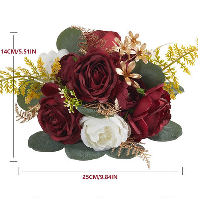 Kugla od umjetnog cvijeća Svilena ruža Božuri Lažni stol Cvjetna kugla Središnji dijelovi Party Vjenčanje Cesta Voditelj Pozadina Scena Deco
