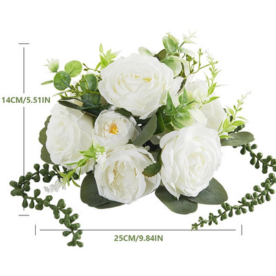 Kugla od umjetnog cvijeća Svilena ruža Božuri Lažni stol Cvjetna kugla Središnji dijelovi Party Vjenčanje Cesta Voditelj Pozadina Scena Deco