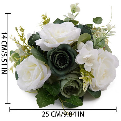 Kugla od umjetnog cvijeća Svilena ruža Božuri Lažni stol Cvjetna kugla Središnji dijelovi Party Vjenčanje Cesta Voditelj Pozadina Scena Deco