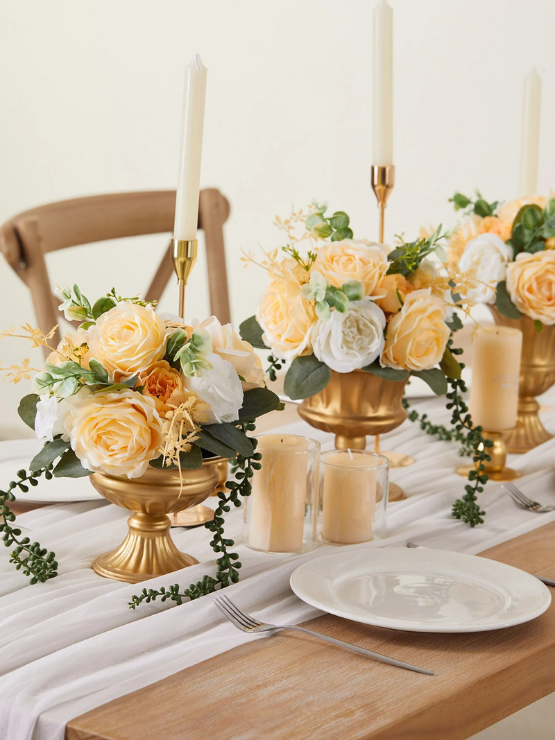 Kugla od umjetnog cvijeća Svilena ruža Božuri Lažni stol Cvjetna kugla Središnji dijelovi Party Vjenčanje Cesta Voditelj Pozadina Scena Deco