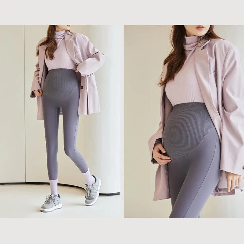 Trudničke tople hulahopke Hlače za trudnice Visokokvalitetne 320D baršunaste najlonske čarape Tanke majčinske donjice visokog struka