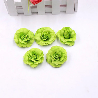 10pcs/lot Umjetna svila Mini ruža Cvjetna glava Vjenčanje Home Decoration DIY Girlland Spomenar Poklon kutija Craft Lažni cvijet