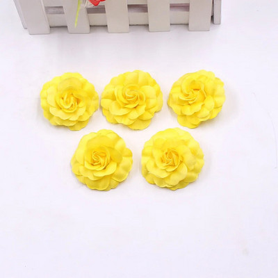 10pcs/lot Umjetna svila Mini ruža Cvjetna glava Vjenčanje Home Decoration DIY Girlland Spomenar Poklon kutija Craft Lažni cvijet