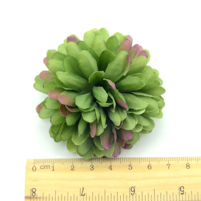20 kom/lot 7 cm Krizantema Svilena Umjetna Cvjetna Glava Hortenzije Cvijeće Kućna Svadbena Dekoracija Poklon Kutija za slatkiše DIY Dodaci