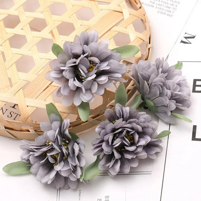 50 tk 5cm valge pojeng kunstsiidist lillepead meisterdamiseks peo kaunistamiseks pulma lilled seina pärg kinkekarp Scrapbooking