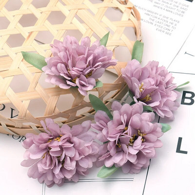 50 tk 5cm valge pojeng kunstsiidist lillepead meisterdamiseks peo kaunistamiseks pulma lilled seina pärg kinkekarp Scrapbooking