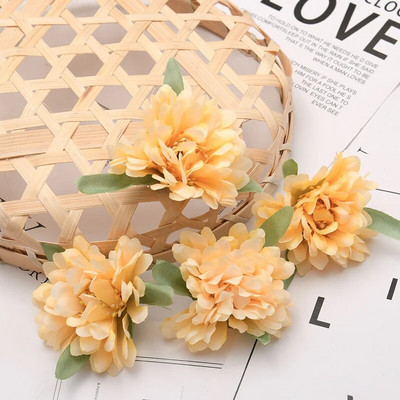 50 tk 5cm valge pojeng kunstsiidist lillepead meisterdamiseks peo kaunistamiseks pulma lilled seina pärg kinkekarp Scrapbooking