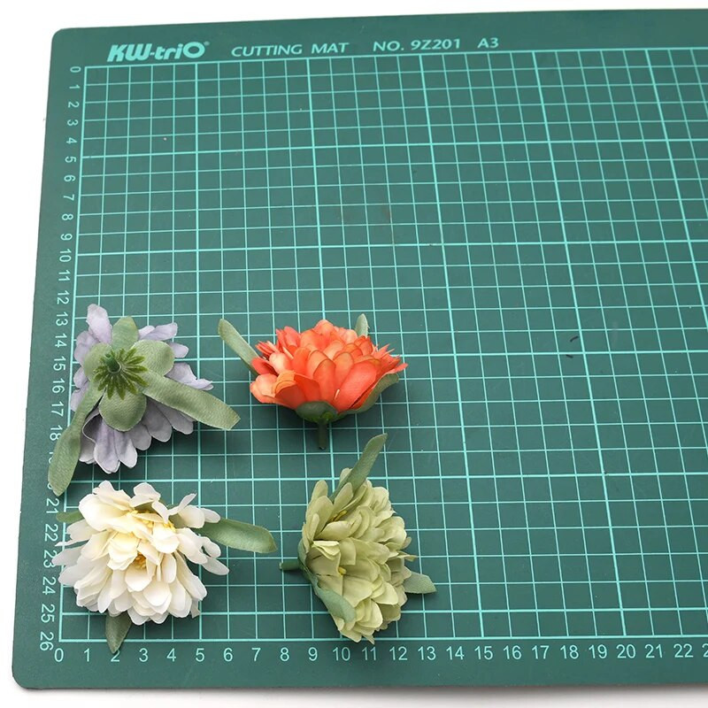 50 tk 5cm valge pojeng kunstsiidist lillepead meisterdamiseks peo kaunistamiseks pulma lilled seina pärg kinkekarp Scrapbooking