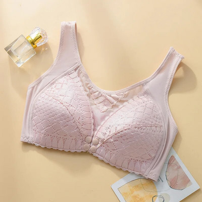 Sutiene de maternitate pentru alăptare pentru femei însărcinate Lenjerie Alăptare fără sârmă Închidere frontală Sutien pentru alăptare Sutien de dimensiuni mari