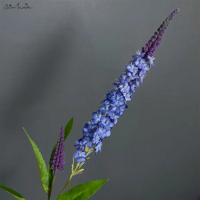 SunMade Lavanda s jednom stabljikom Nježno svileno umjetno cvijeće Kućna dekoracija vjenčanja Cvjetni aranžman Proljetni dekor Plavo cvijeće