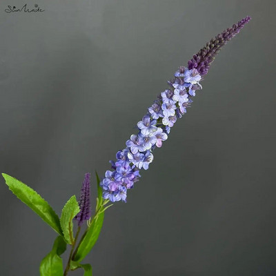 SunMade Lavanda s jednom stabljikom Nježno svileno umjetno cvijeće Kućna dekoracija vjenčanja Cvjetni aranžman Proljetni dekor Plavo cvijeće