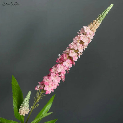 SunMade Lavanda s jednom stabljikom Nježno svileno umjetno cvijeće Kućna dekoracija vjenčanja Cvjetni aranžman Proljetni dekor Plavo cvijeće