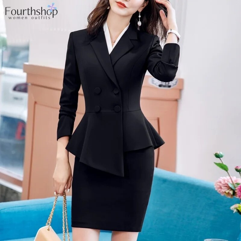 Modna crvena odijela s hlačama za žene Poslovna radna odjeća Svečana odjeća Uredska dama Komplet sakoa Elegantni kompleti od 2 komada Ženski 2023 Novo