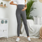 Elastīgi augsta jostasvieta grūtnieču legingi, izdilis grūtniecēm, balsts uz vēderu pēcdzemdību leggins Body Shaper fitnesa bikses