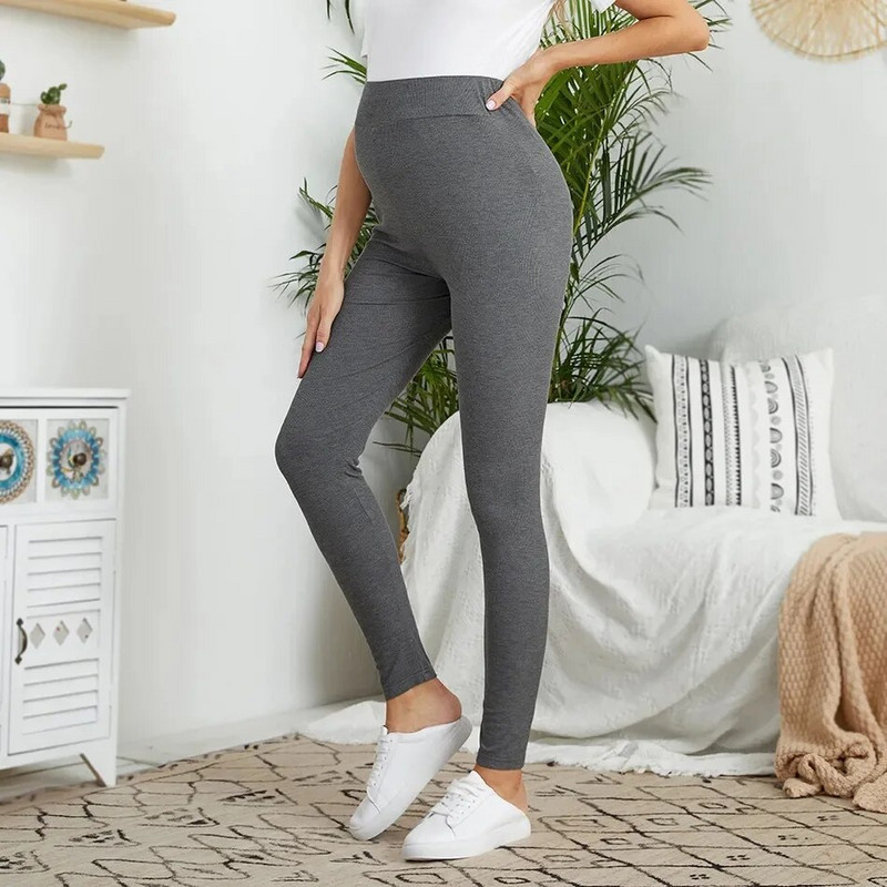 Elastīgi augsta jostasvieta grūtnieču legingi, izdilis grūtniecēm, balsts uz vēderu pēcdzemdību leggins Body Shaper fitnesa bikses