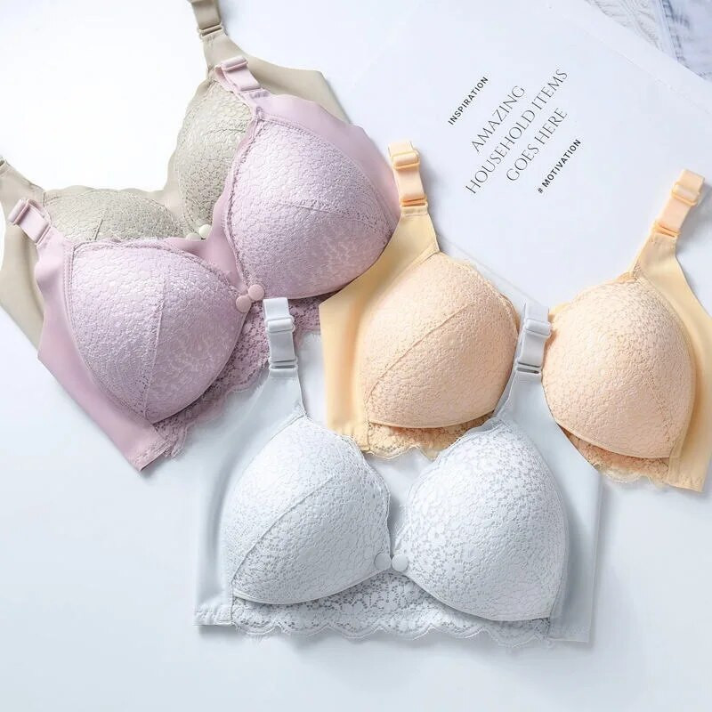 Ženski grudnjak za trudnice za dojenje Grudnjak za trudnoću i dojenje Čipkani prozračni grudnjak za dojenje Odjeća za trudnice Odjeća