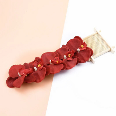 6cm 10db mesterséges növények virág fal lakberendezés barkácsolás kézzel készített scrapbooking dekoratív virágok koszorúk selyem Pillangó orchidea