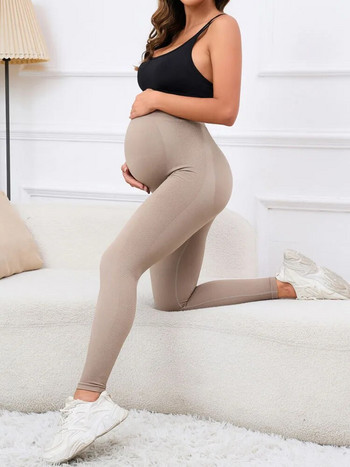 CARECODE Παντελόνι γιόγκα εγκυμοσύνης Ελαστικό ψηλόμεσο κολάν Στήριγμα κοιλιάς Body Shaper Παντελόνι Αθλητικό Γυμναστήριο Γυναικείο κολάν εγκυμοσύνης