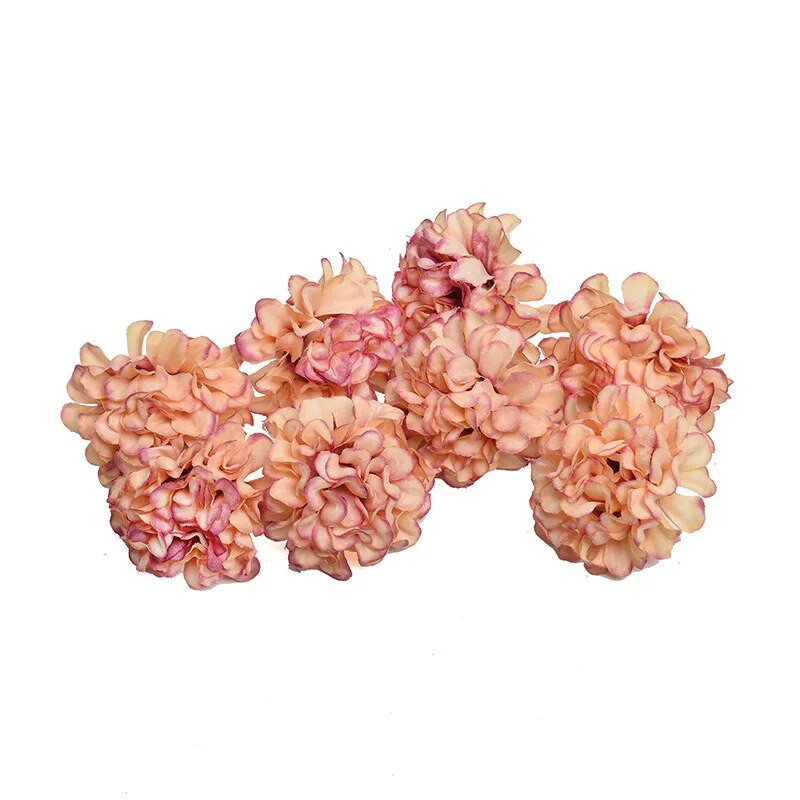 10Pcs/Lot Svilena glava hortenzije za kućnu dekoraciju za svatove DIY vijenac Poklon kutija Izrada spomenara Jeftino umjetno cvijeće