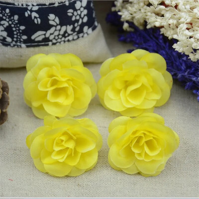 50 komada 4 cm ručno rađene mini umjetne svilene ruže s cvjetnim glavama DIY Scrapbooking cvjetna lopta za poljubac za vjenčanje, ukras