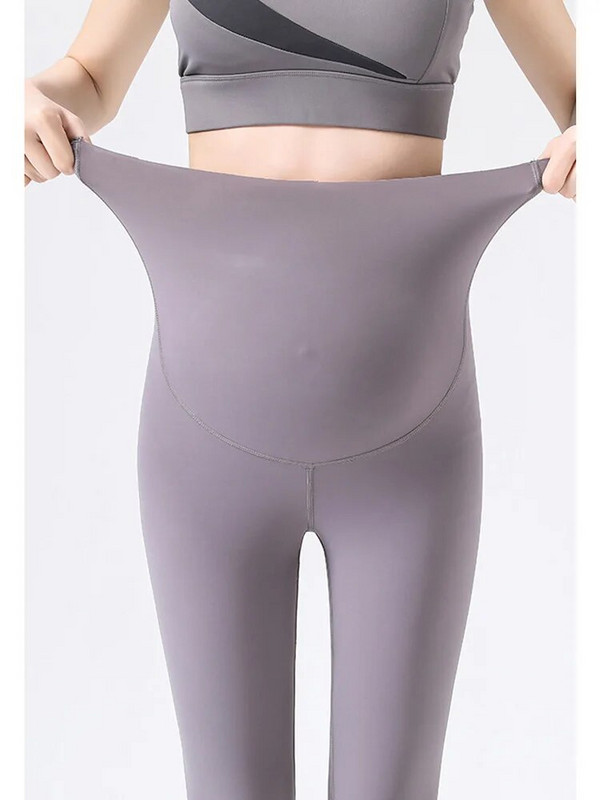 CARECODE Tajice za trudnice Proljetne ženske sportske tajice s visokim strukom za teretanu Potpora za trbuh Hlače za trudnice Odjeća za trudnice