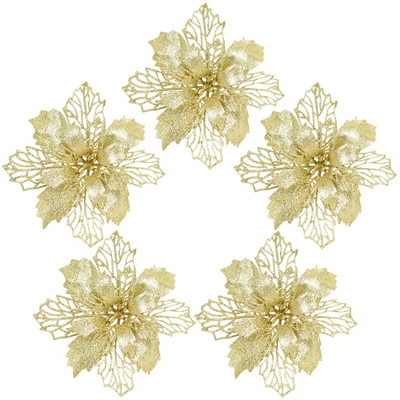 9/11/16 cm božićno umjetno cvijeće svjetlucave božićne zvijezde za ukrase za božićno drvce cvjetne dekoracije 5kom