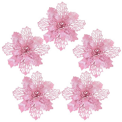 9/11/16 cm božićno umjetno cvijeće svjetlucave božićne zvijezde za ukrase za božićno drvce cvjetne dekoracije 5kom