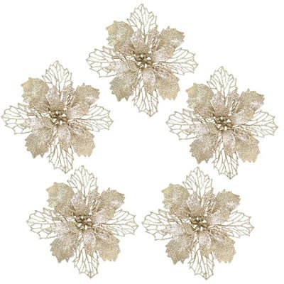 9/11/16 cm božićno umjetno cvijeće svjetlucave božićne zvijezde za ukrase za božićno drvce cvjetne dekoracije 5kom