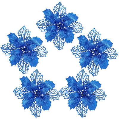 9/11/16 cm božićno umjetno cvijeće svjetlucave božićne zvijezde za ukrase za božićno drvce cvjetne dekoracije 5kom