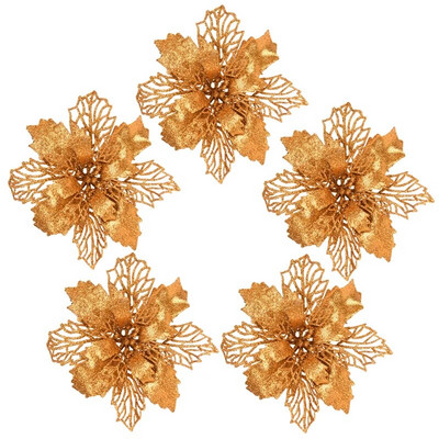 9/11/16 cm božićno umjetno cvijeće svjetlucave božićne zvijezde za ukrase za božićno drvce cvjetne dekoracije 5kom