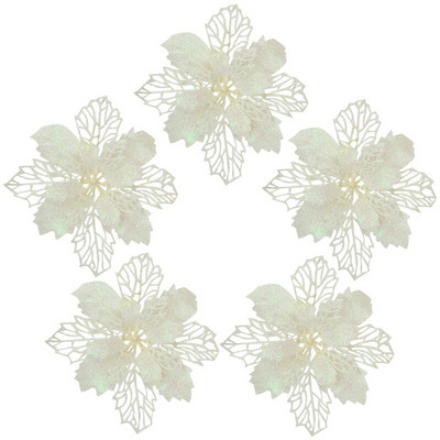 9/11/16 cm božićno umjetno cvijeće svjetlucave božićne zvijezde za ukrase za božićno drvce cvjetne dekoracije 5kom