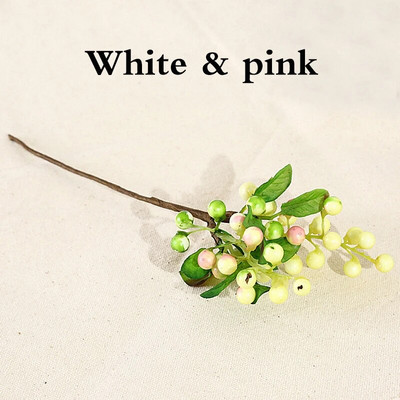 Műbogyó Hamis virágok Otthoni Irodai Party Esküvő Karácsonyi Szimuláció Bogyó Díszek Karácsonyfa Díszek Barkács kiegészítők