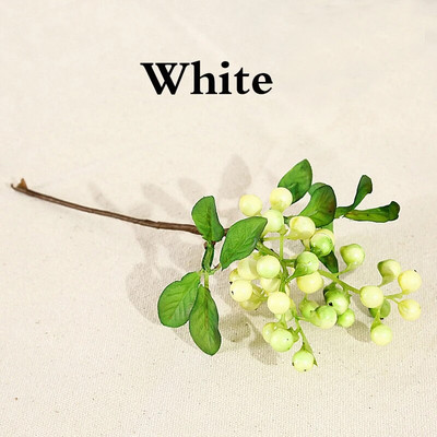 Műbogyó Hamis virágok Otthoni Irodai Party Esküvő Karácsonyi Szimuláció Bogyó Díszek Karácsonyfa Díszek Barkács kiegészítők