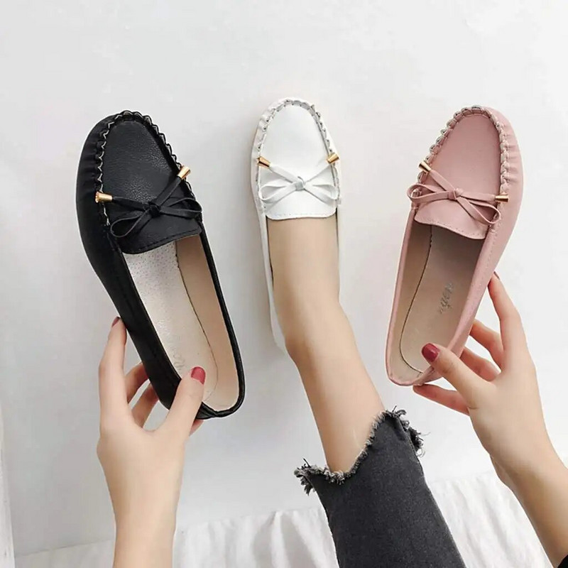 Velike veličine 35-43 Ženske mokasine Ravne cipele u boji slatkiša Mekane cipele na natikače Ženske balerinke Cipele za čamce Ženske cipele zapatos mujer