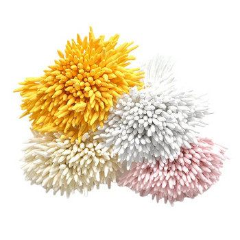 390 бр. 2 мм тичинка с единични глави Направи си сам изкуствено мини флорално цвете тичинка плодник Тичинка с приглушен цвят