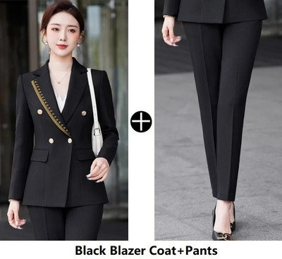 2023 legújabb női öltönyök hivatalos professzionális OL Stílusok nadrágkosztümök blézerek női irodai munkaruha Női nadrág szett