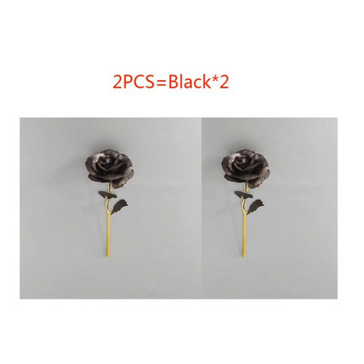 Meilė Valentino dienai 24K paauksuota rožių mini krištolinė rožių gėlė Naujųjų metų vestuvių paslaugos ir suvenyrai dovanų stalo dekoras