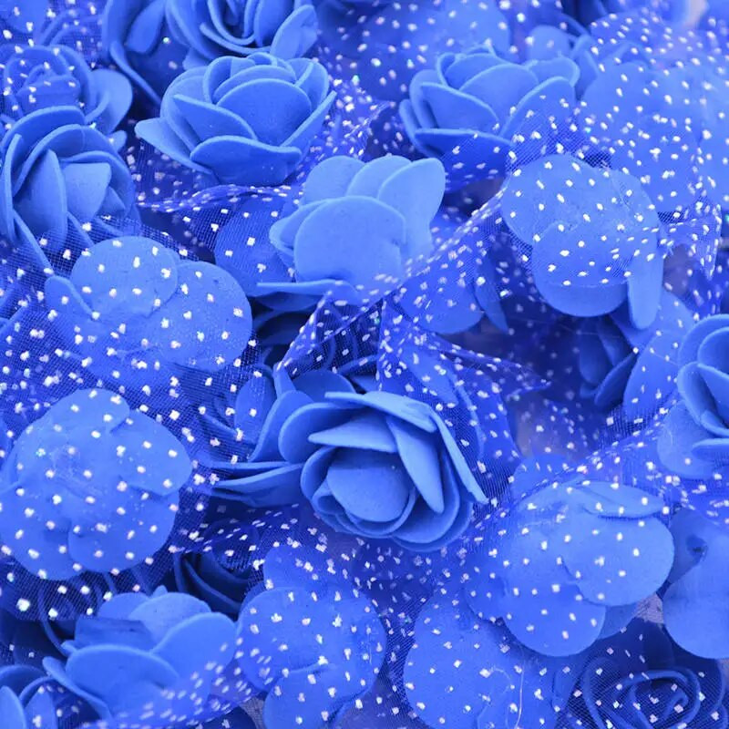 200/100P Mala lažna ruža s glavicama umjetnog ruža od tila od organze Lažni cvjetni ukrasi za vjenčanje/kućni buket s vijencima