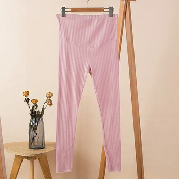 Fdfklak M-XXL Плюс размер Панталони за бременни Пролет Есен Нови памучни панталони за бременни жени Топли клинове за бременни