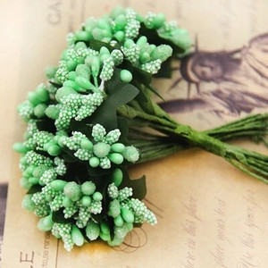 12 bucăți multicolore flori de fructe de pădure pentru nuntă, bricolaj, flori lucrate manual, pistil, flori artificiale, stamine, suplimente pentru nunta, flori